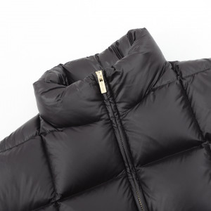 MIU MI* 23FW plaid bread short down jacket