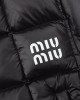 MIU MI* 23FW plaid bread short down jacket