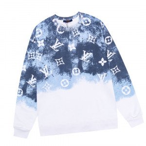 LV Gradient letter logo crew neck sweatshirt