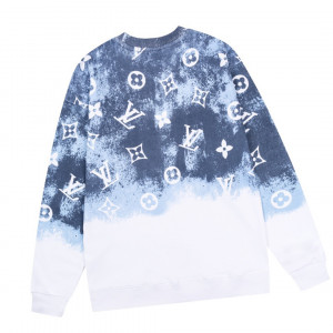 LV Gradient letter logo crew neck sweatshirt