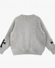 Chrom* Hearts Leather Cross Patch Cashmere Sweater