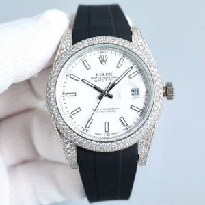 Rol*x Datejust Full Diamond Luxury Watch