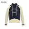 Miu 23Fw Color-block Embroidered Letter Sweater