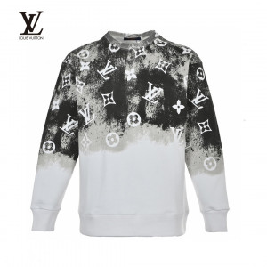 Louis Vuitto* 23FW Starry Sky Monogram Gradient Round Neck Sweatshirt