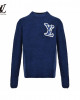 Louis Vuitto* 22FW Jacquard Big Logo Round Neck Sweater