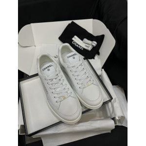 Chan*l White Sneakers