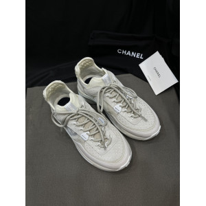 Chan*l 23c White Warrior Sneakers