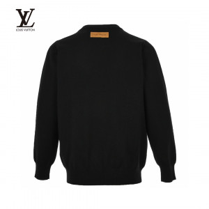  Louis Vuitto* 23FW Multielement Embroidered Knit Sweater