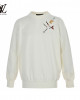  Louis Vuitto* 23FW Multielement Embroidered Knit Sweater