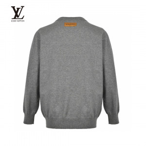  Louis Vuitto* 23FW Multielement Embroidered Knit Sweater