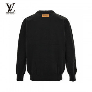 Louis Vuitto* 23Fw Movie Silhouette Jacquard Sweater