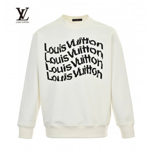 Louis Vuitto* 23FW Twisted Letter Printed Round Neck Sweatshirt