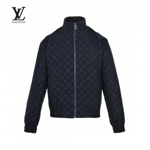 Louis Vuitto* Wool Jacquard Monogram Jacket