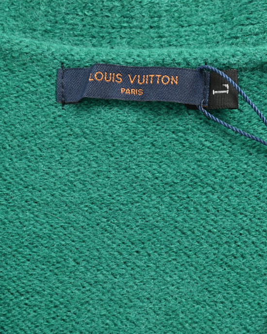 Louis Vuitto 23Fw Green Sweater Cardigan