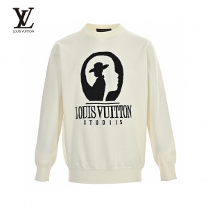 Louis Vuitto* 23Fw Movie Silhouette Jacquard Sweater